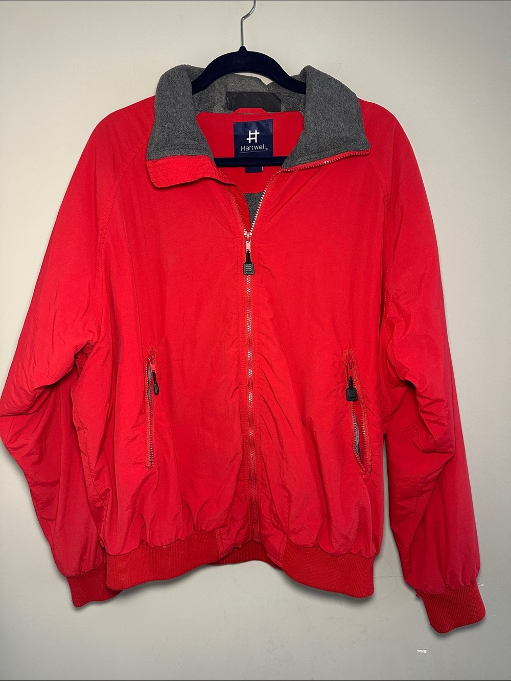 Hartwell Red Jacket with gray inside